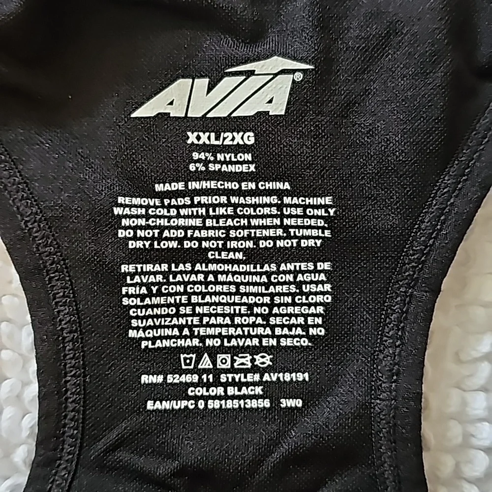 NWOT AVIA SPORTS BRA SIZE XXL - Picture 2 of 3